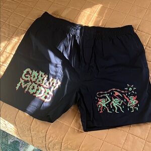 Wizard of Barge Goblin Mode Black Shorts - size 36
